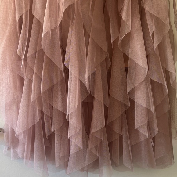 Soho Apparel Blush Layered Tulle Skirt - Picture 3 of 6